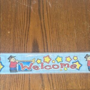 Welcome Border with Bear.